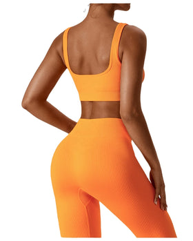 Breathable Seamless Yoga Sets Outdoor Running Breathable Yoga Wear Gym Fitness Sets Women's Sportswear