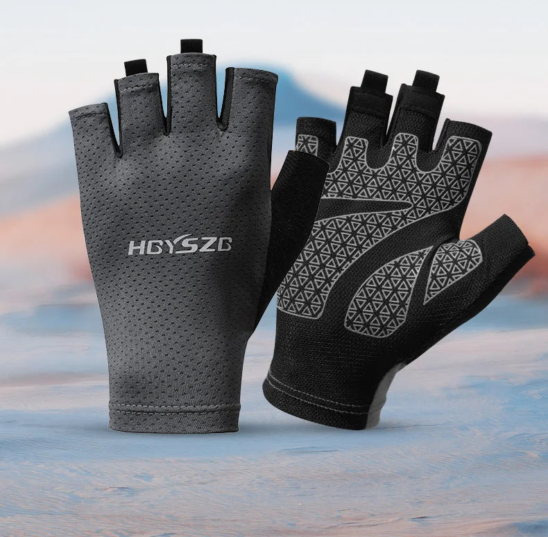 Custom Logo Unisex Fingerless Cycling Sport Training Fitness Weight Lifting Gym Gloves