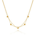 Fashion Fine Gold Bean Necklaces Jewelry Stainless Steel Beads Charms Necklaces