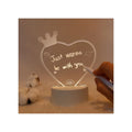 Creative LED 3D USB Night Light for Fathers' Day Gifts Business & Souvenirs. Mom Christmas New Year Thank You Note Board for mom