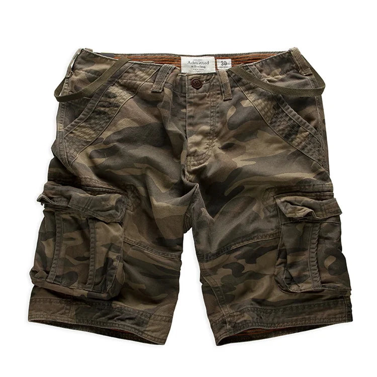 Chinese Sale Wholesale Multi-pocket Casual Camouflage Cargo Shorts 100% Cotton Canvas Breathable Eco-Friendly Mid Waist