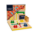 Promotional Indian Handmade Wooden Ludo & Go Game Board Games Customizable Size for Kids and Adults