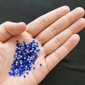 Yantuo 6mm Sapphire Flatback Rhinestones Hotfix Crystal Glass Stones Clothing Garments Dresses Shoes Bags Nail Art-Wholesale