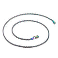 Factory Wholesale Custom Stainless Steel Rope Chain Necklace with AB Color for Fashion Accessories