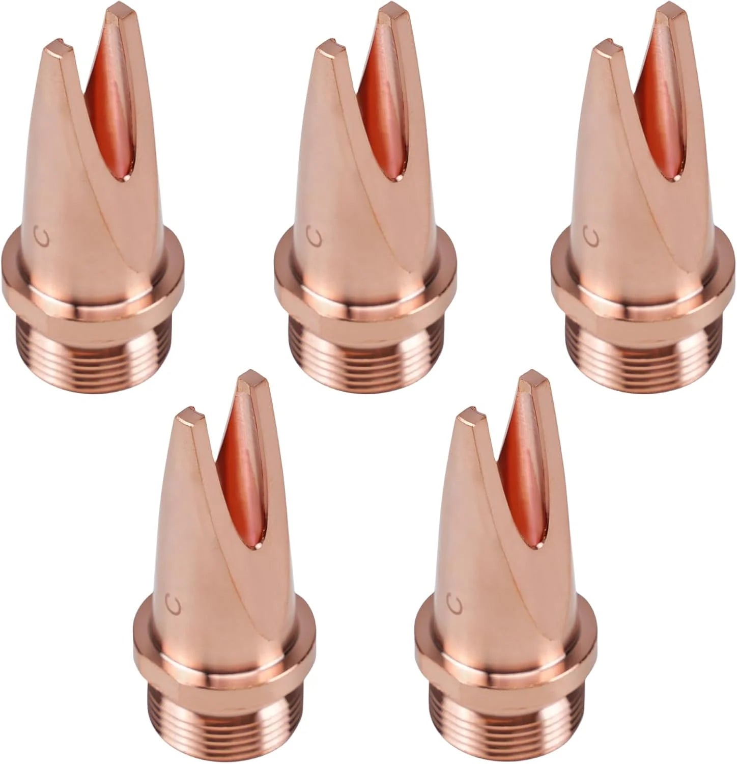 Upper Laser Welding Nozzle Tip Kit Copper Nozzle C Length 40mm for Portable Welding Torch Accessories Nozzles