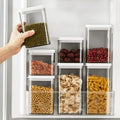 Low Price Coffee  Tea Plastic Canister Airtight Food Storage Containers Set With Lids