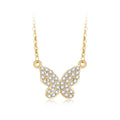 Women Trend Zirconia Butterfly Necklace Personality Fashion Diamond Jewelry Gold Plated Multi-style Chain Zircon Choker Necklace