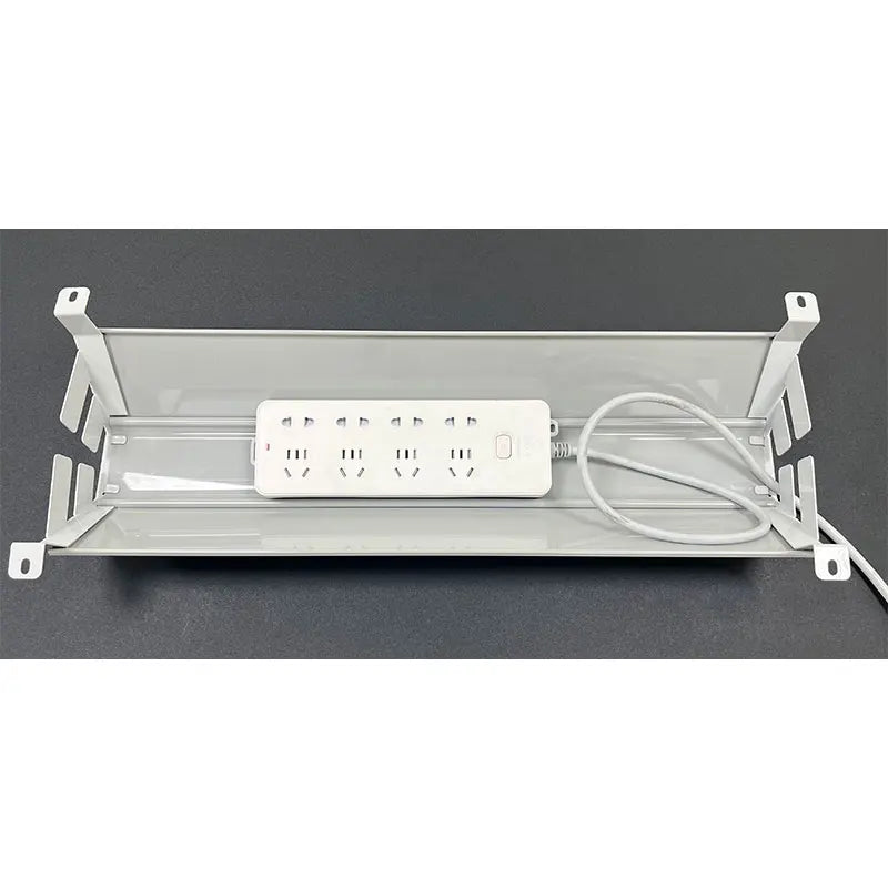 Dropship PVC Conduit Trunking Rectangular Plastic Standing Desk Metal Magnetism Cable Management Tray
