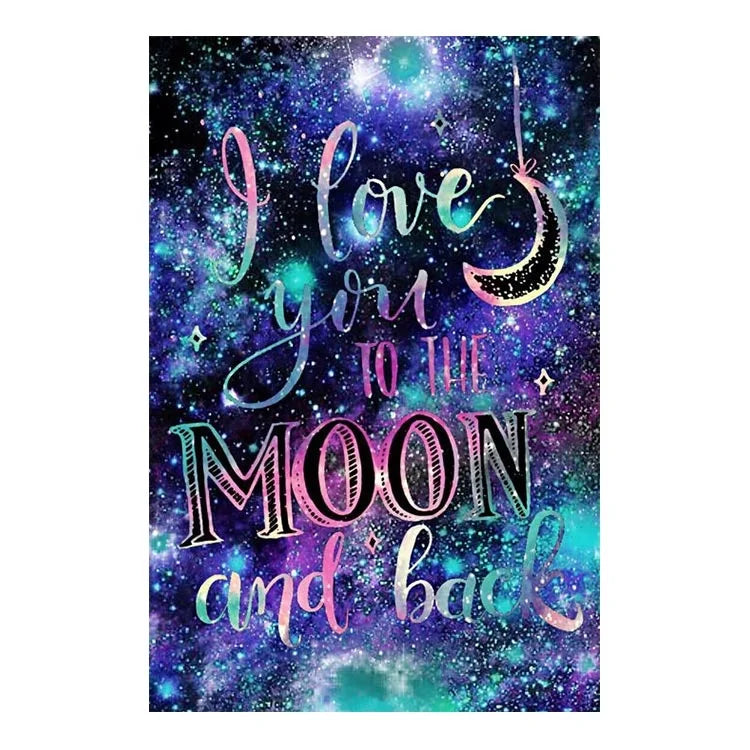 Ever Moment Diamond Painting I Love You to the Moon and Back Home Decor ASF1885