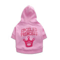 Hot Selling Warm Autumn Winter  Fashionable Cotton Princess Hoodie Shirts for Pet Dogs