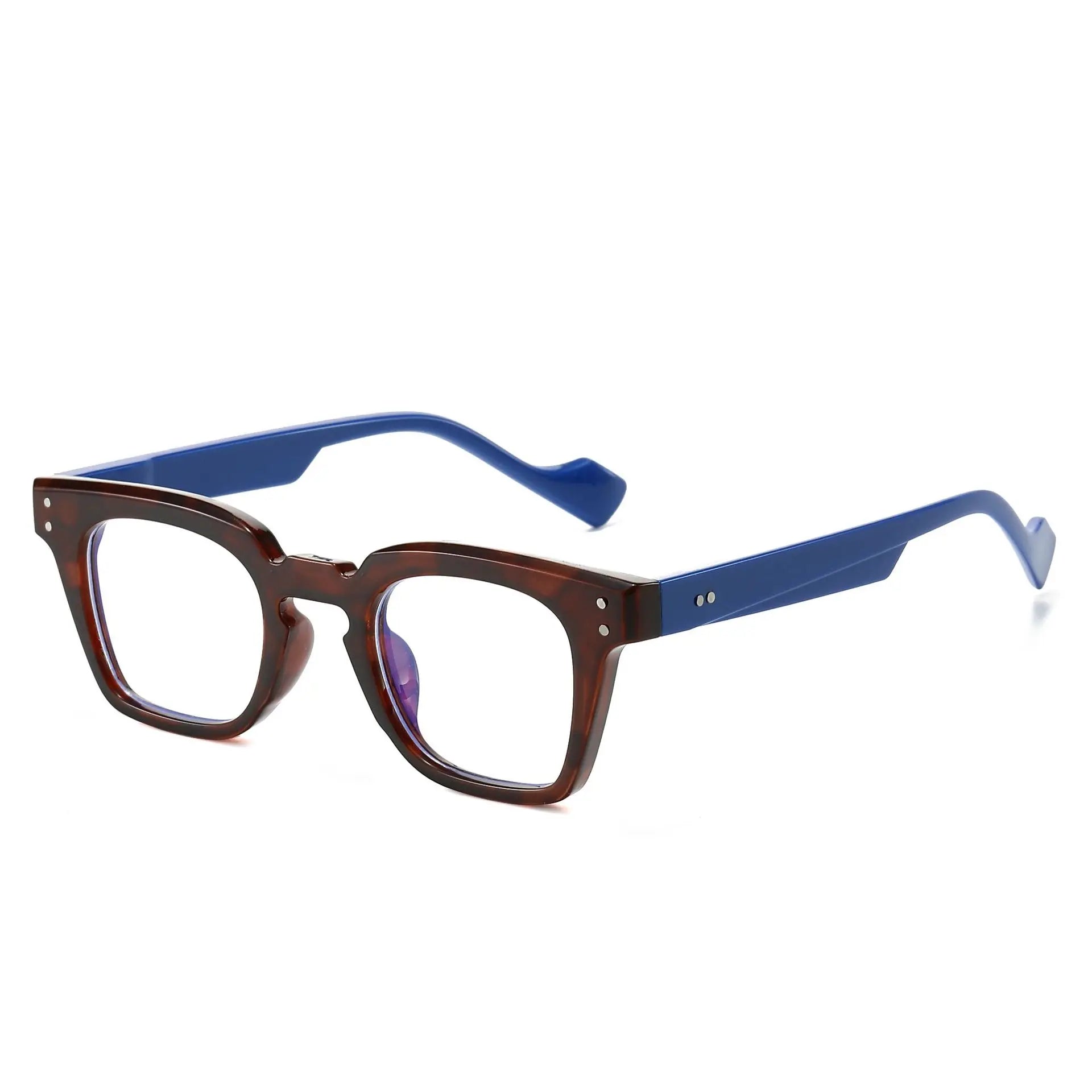 Plastic 2024 Italian Anti Blue Light Retro Women Custom Optical Glasses Square Eyewear Eyeglasses Frames for Men