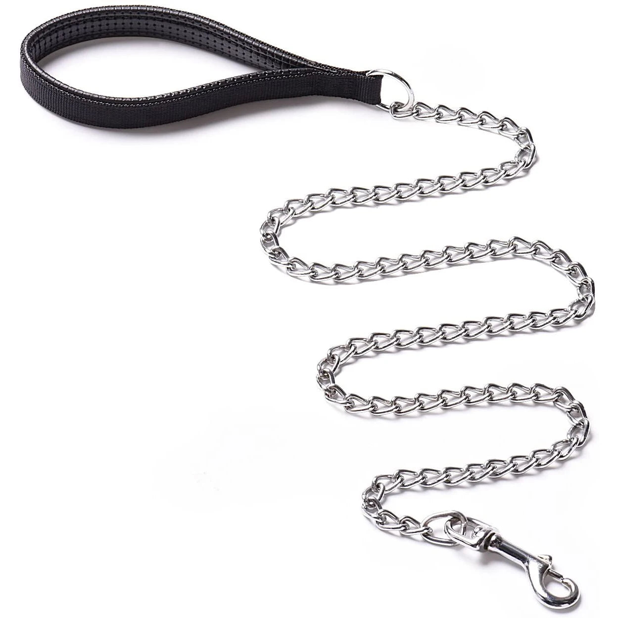 3.5MM Hot Sale Stainless Steel Dog Chain for Small Medium Pets Lead Dog Leash PU Handel Iron Chain Anti-Bite Metal