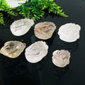 Wholesale Natural Crystal Clear Quartz White Crystal Animal Carving Crystal Toad Statue for Home Decoration