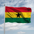 BOLISI Waterproof No Faded Digital Printed Polyester Round 90x150 cm Ghana Flag Pennant Anti-Wrinkle Eco-Friendly
