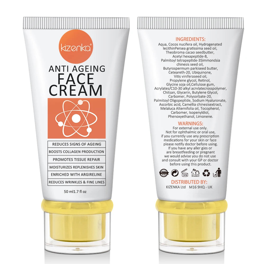 KIZENKA Private Label Anti Wrinkles Facial Cream Customizing Moisturizer Firming Skin Care Anti Wrinkles Face Cream