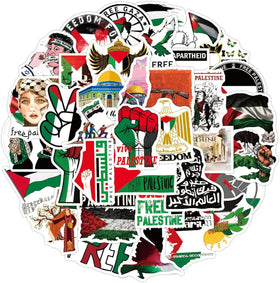 Custom Car Bumper Stickers with Palestine Flag UV Printed Waterproof Eco-Friendly Self-Adhesive Personalized for Cars