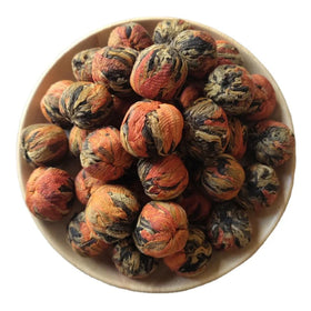 Hand Made Herbal Black Lily Flavored Flower Tea Blooming Tea Ball
