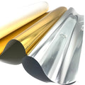Spain Stock 11.8in/13in/24in DTF Gold/Silver Metallic Film Roll Cold Peel DTF Special Transfer Film Paper for T-shirts Printing