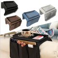 Canvas Sofa Armrest Table Organizer 4 Pockets Cup Holder Magazine Tray Couch Armchair Hanging Storage Bag Living Room