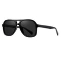 Custom Logo Oversized TR90 Frame Sunglasses Retro Style Polarized Lenses in Blue Black Red Yellow; Acetate and TAC Material