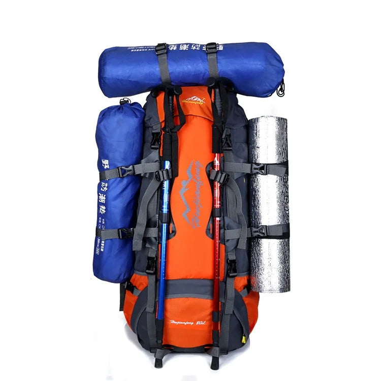 Wholesale Custom Multifunctional Outdoor Large Capacity Backpack Mountaineering Hiking Travelling Bag