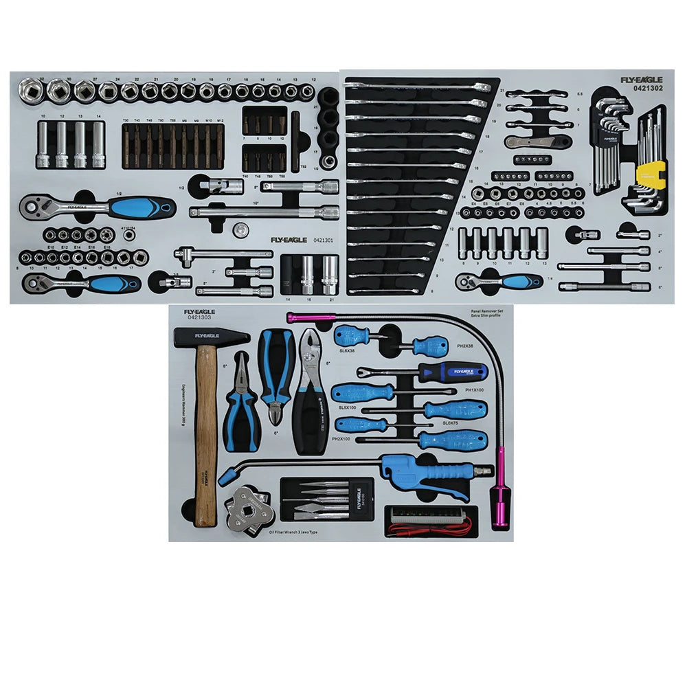 173 Piece C-RV Material Guaranteed Life Household Tools Set Quick Repair Mechanical Hand Tools Pickaxe Sickle Chrome Plated JMST