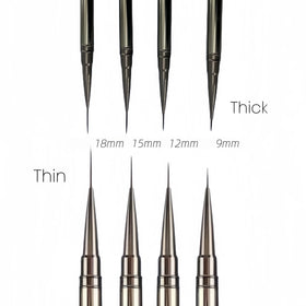 Wholesale Nail Art Long Striping Brush Metal Handle Nail Drawing Pens Thin and Thick Nail Brush Set Gel Polish Painting Pens