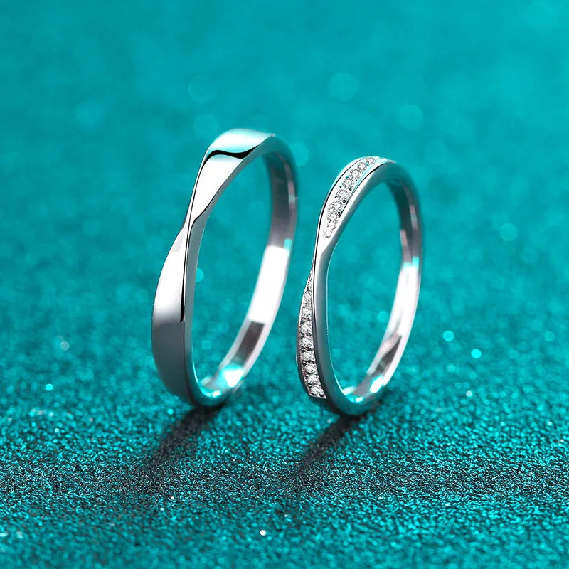 HOT NEW Moissanite New Ring Women S925 Sterling Silver Couples Ring for Men and Women Jewelry Accessories Wholesale Women Gift