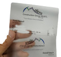 Thin Frosted Cheap clear Plastic Material Business Card Printing Factory