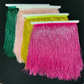 Factory Sales Glass Sewing Accessories Long Beaded Costume Dress Curtain Fringes and Tassels for Fringe Dress Women