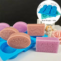 Wholesale 6 Cavity DIY Silicone Molds for Soap Making Cakes Candy Molds De Silicone Opp Bag Moulds Rectangle Cake Tools