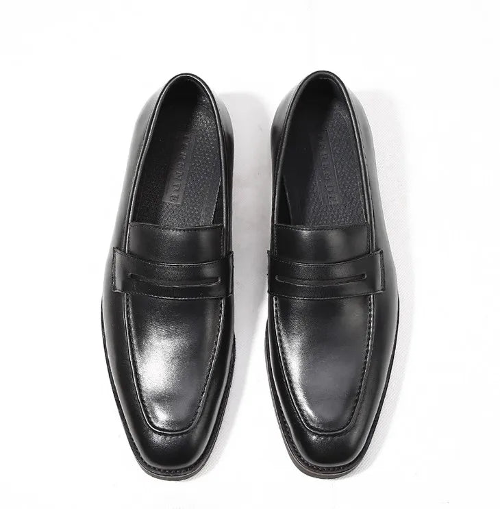 Hand Made Genuine Leather Casual Flat Men Boat Shoes Penny Loafers Men Dress Loafer Branded Shoes Men
