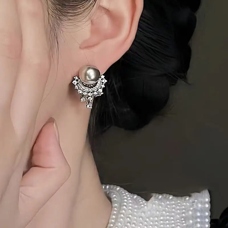 Hot-selling Women's Light Luxury Water Drop Tassel Imitation Pearl Earrings for Women for Women  Girl