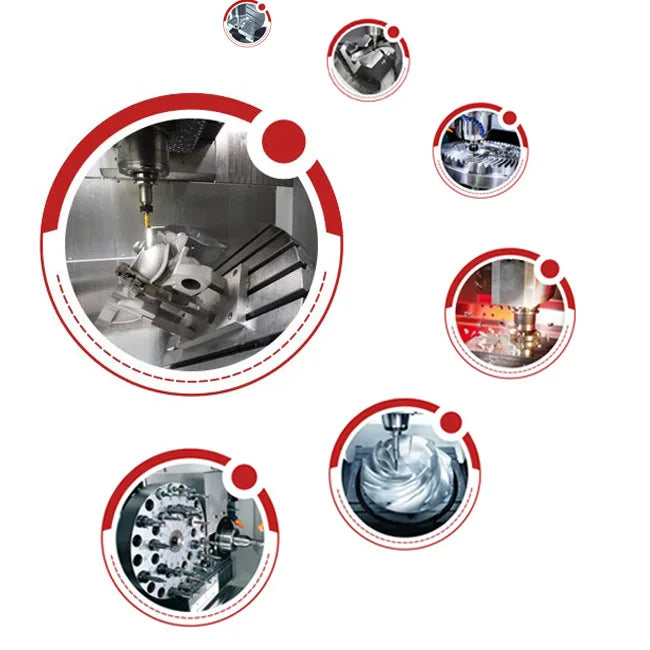 Customized OEM Professional Precision 5 Axis CNC Milling Lathe Turning Broaching Drilling Wire EDM Stainless Steel for