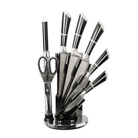 High Grade Eco-Friendly Eight-Piece Stainless Steel 420 Kitchen Knife Set Cutting Household Cooking Chef Use Homecollection