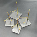 Acrylic Metal Frame Stand Crystal Cluster Rough Stone Stand