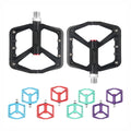 Aluminum Alloy Bike Pedal MTB Racing Bicycle Ultralight Pedal Exerciser with Strap