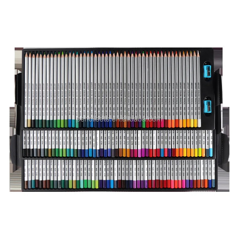 Nice Price Custom Wooden Coloring Pencils 150 Colors Premium Colored Pencils MQ Brand MQC-150 Model 3.2mm Lead a Grade