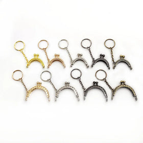 Deepeel AP2367 4CM/5CM Mini Bag Frame Bag Accessories Purse Frame With Chains Kiss Clasp Clip Mini Purse