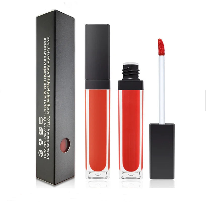 New Arrival OEM No Brand 33 Color Vegan Matte Liquid Lipstick Makeup Lip Stick