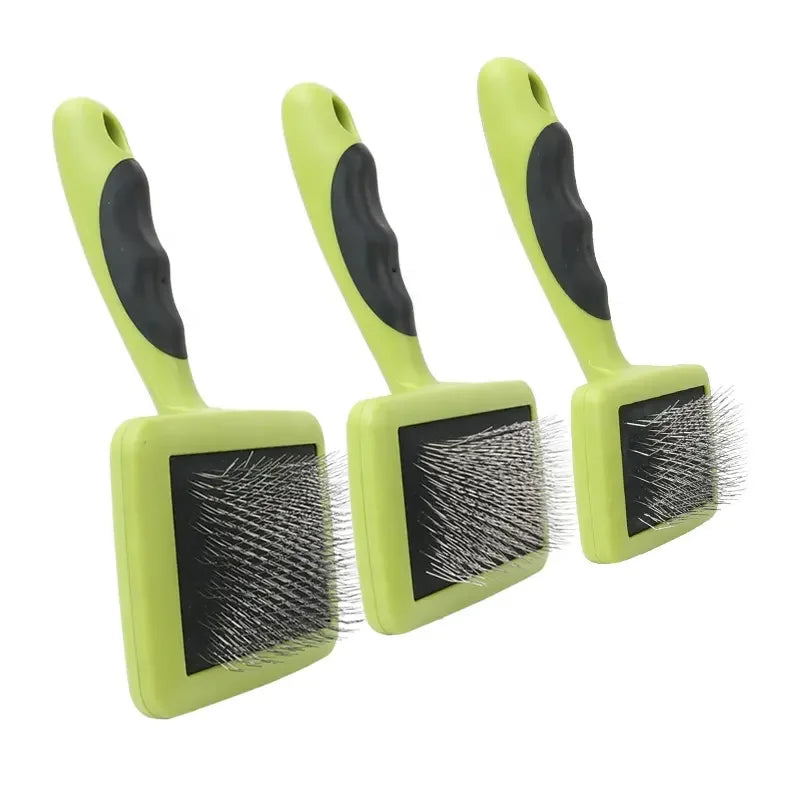 Factory Wholesale Custom Logo Three Sizes Pet Pin Brush Cat Dog Hair Grooming Slicker Brush