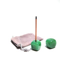 HZ Crystals Hottest Product Green Aventurine Stones Healing Stones Natural Gemstone Incense Holder for Sacrificial Activities