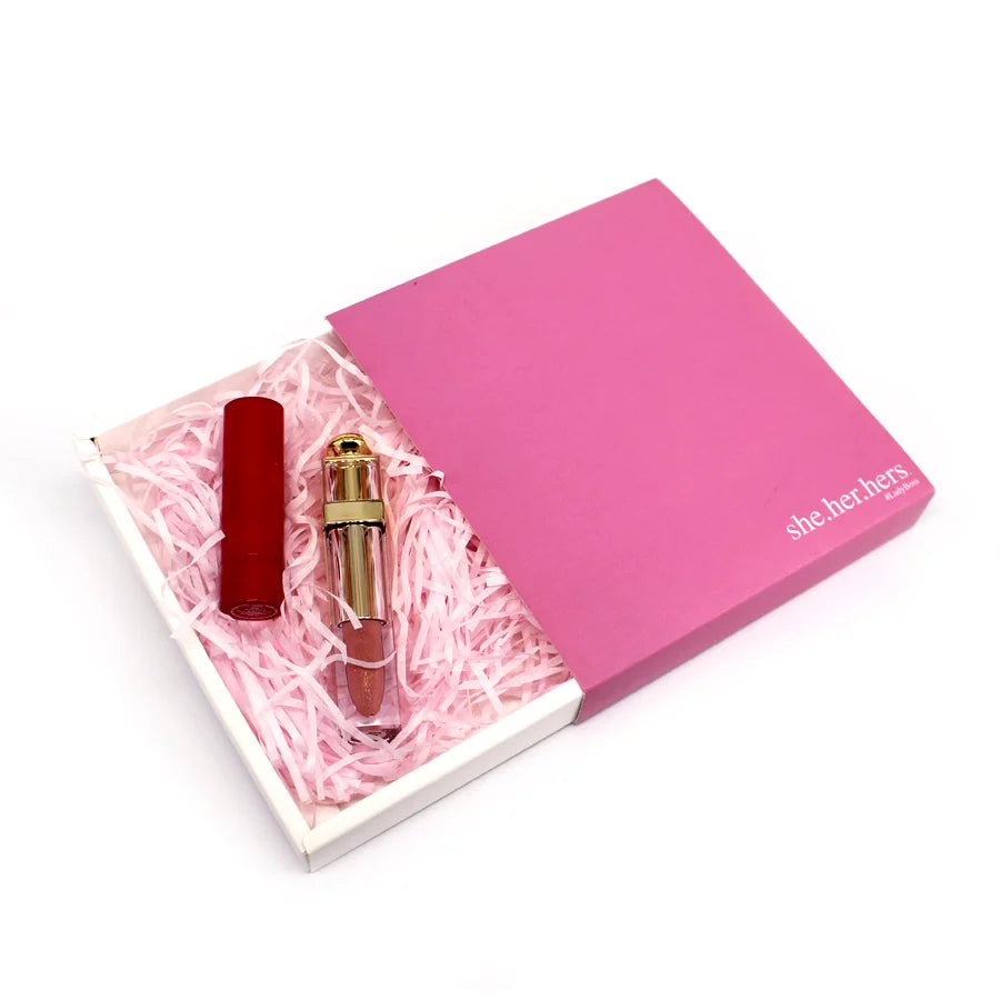 Custom Logo Printed Art Paper Lip Gloss Packaging Boxes Recycled Materials Matt Lamination Embossing for Face Cream Cosmetics