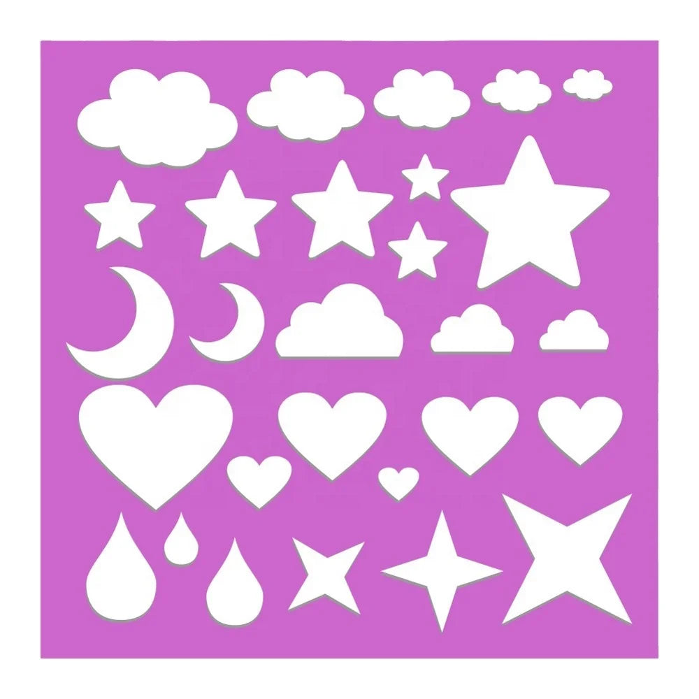 Customized Laser Cutting Machine Starter Kit Polyester Felt Patterns Mold Stencils for Needle Felting Novelty Gifts Accessory