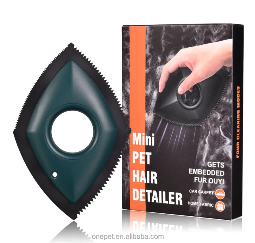 Cat and Dog Eco Rubber for Pet Hair Remover Brush Plastic Hair Cleaning Tool with Stocked Feature