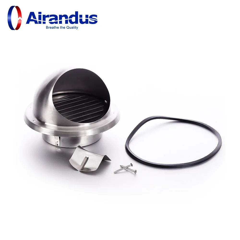 Factory Price Ventilation Outlet Wall Waterproof Exhaust Fan Air Vent Round Cover Stainless Steel Air Vent Cap for HVAC System