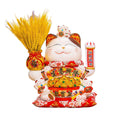 2025 Nordic Creative Lucky Cat Shape Family Living Room Ceramic Decoration Items for Gifts