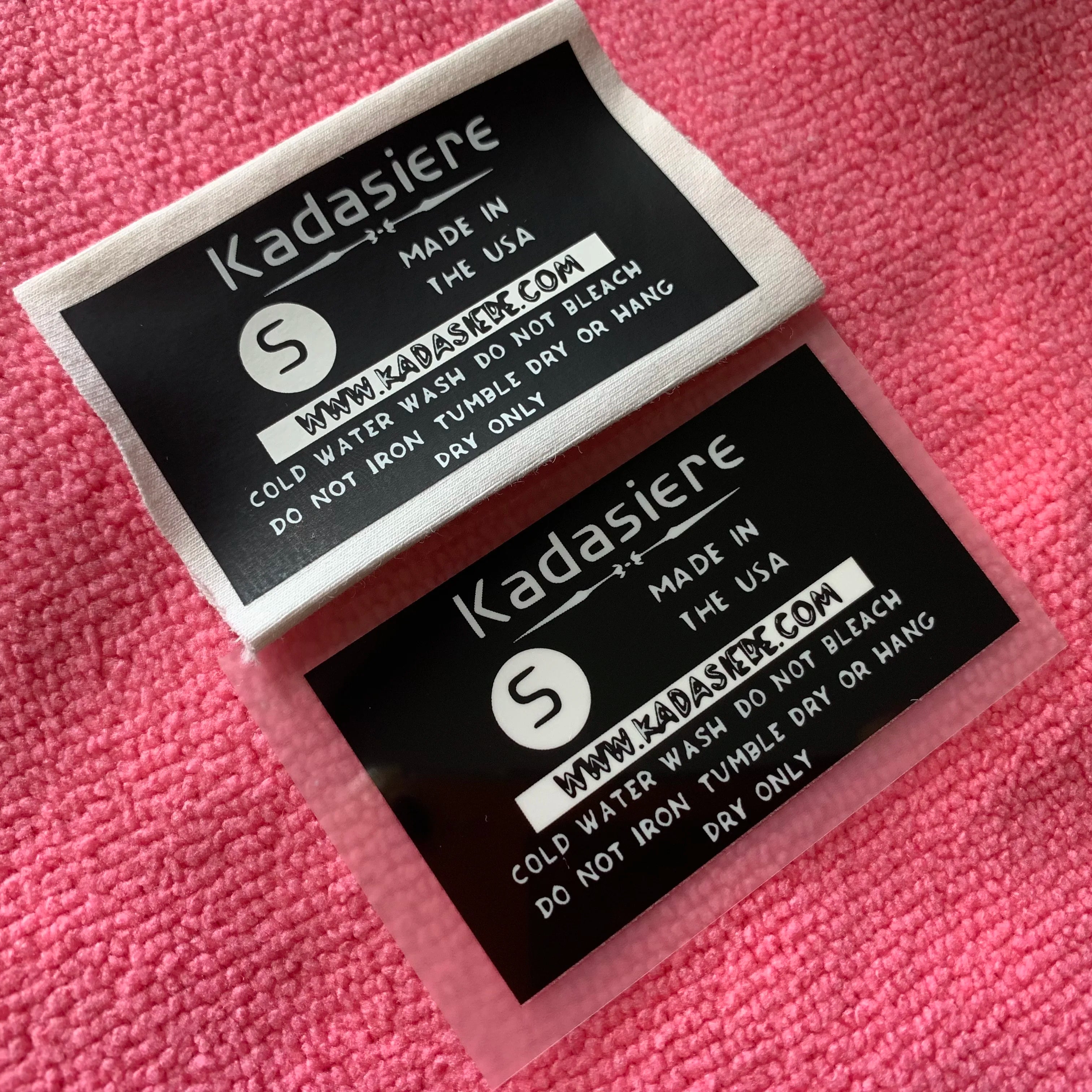 Durable Washable Neck Label Heat Transfer Labelwholesale Garment Care Thermal Transfer Label for T-shirt