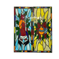 High Transparent Customizable Eco-Friendly Anti-UV Durable Waterproof Curved Shape Window Decorative Stained Glass Solid