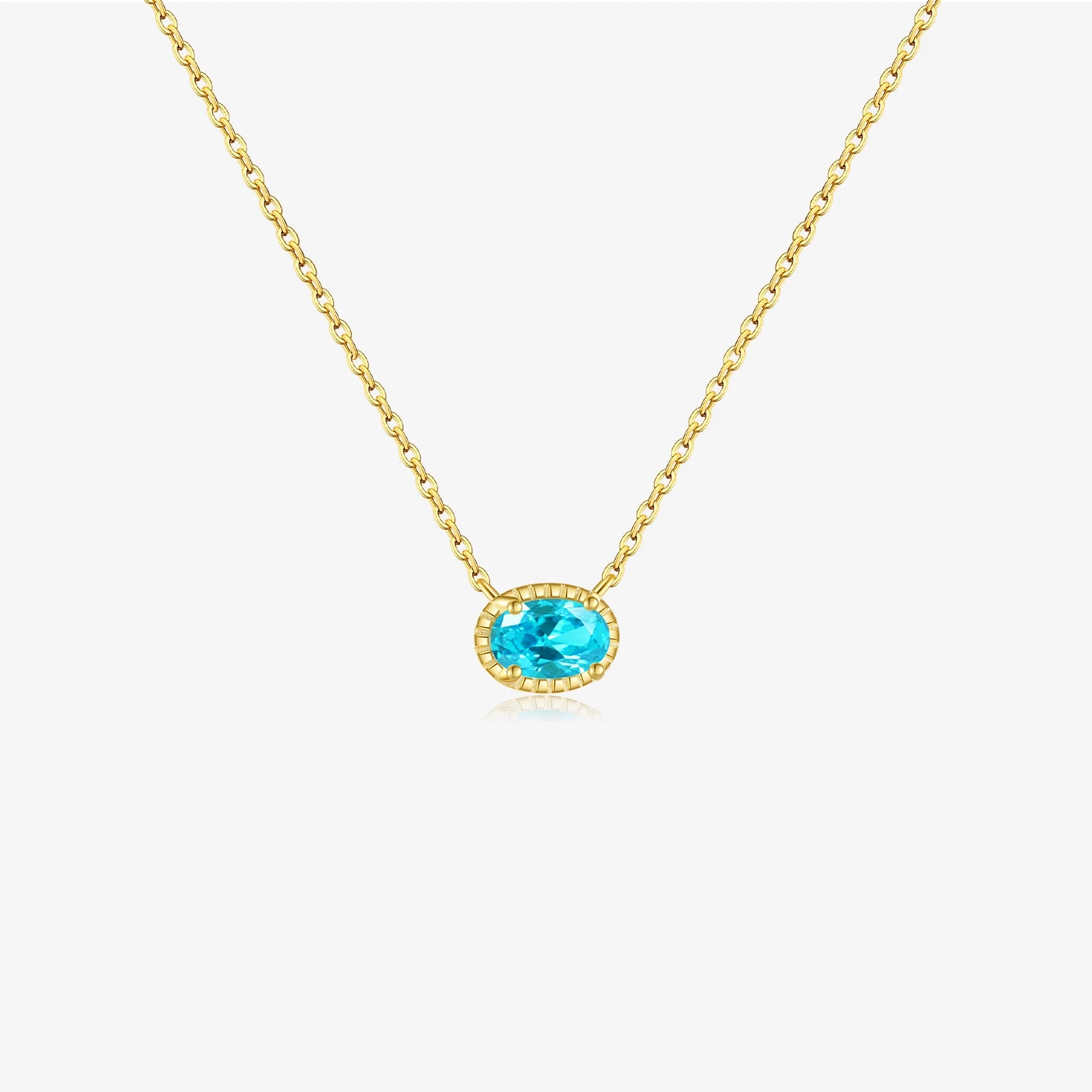 FUAMAY Silver Cadena Cubana Geometric Oval Diamond Pendant Necklace Bohemian Style Silver Plated GDTC Certified